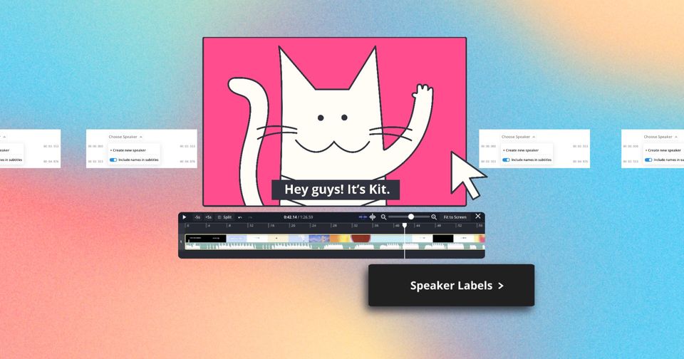 How to Generate Subtitles for Multiple Speakers using Speaker Label