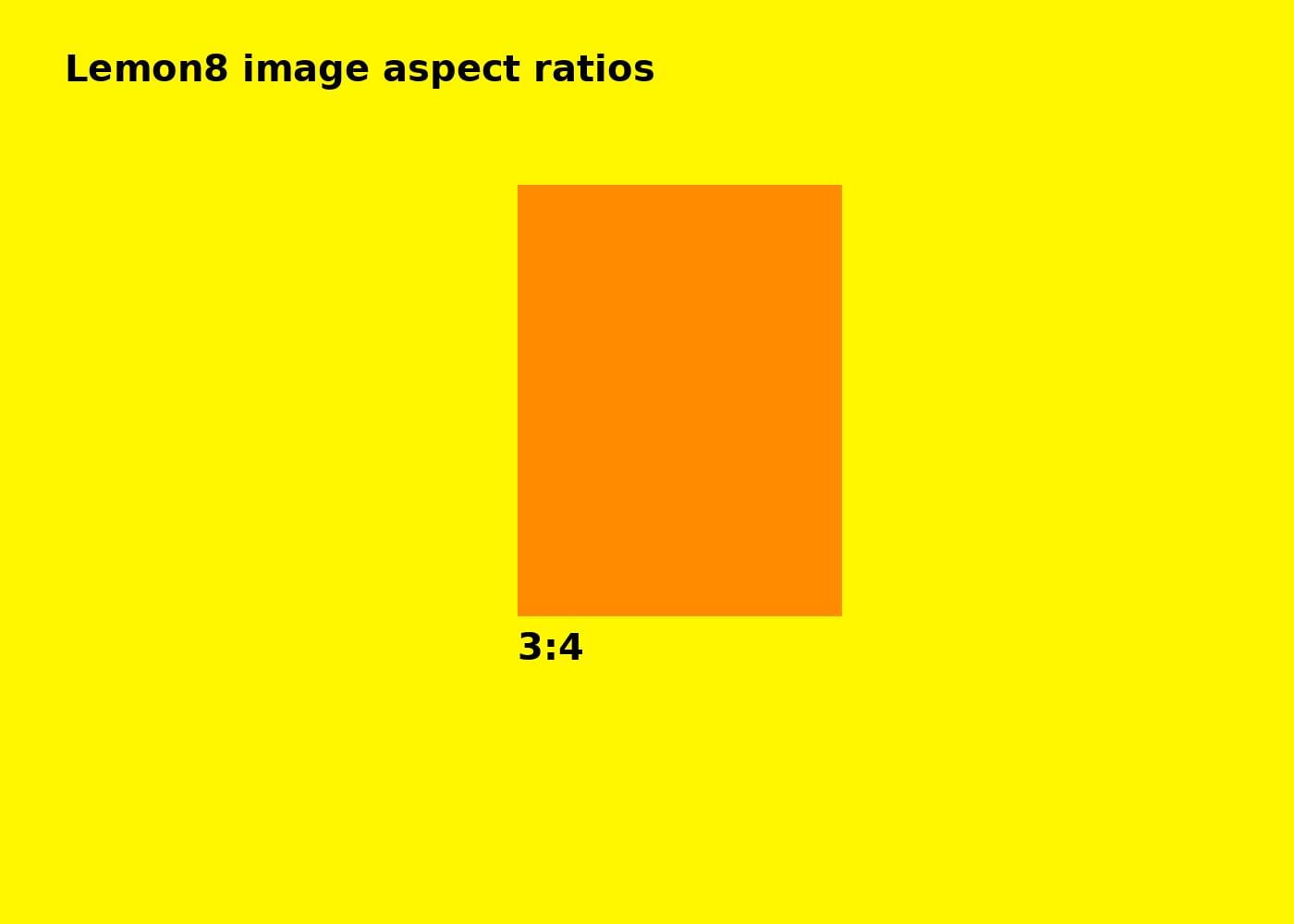 Lemon8 image aspect ratio guide from Kapwing.